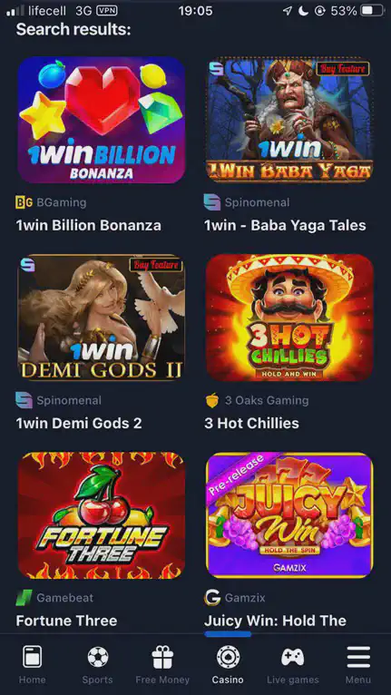 Download 1win app