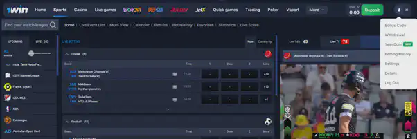 1win account
