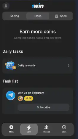 1win clicker game